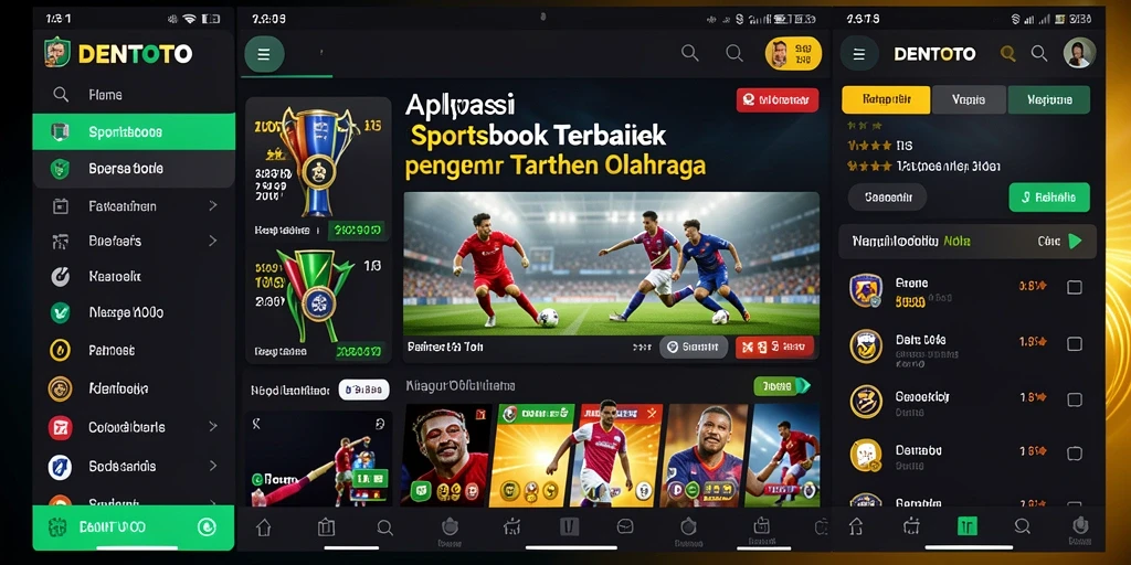 Screenshot DENTOTO menunjukkan pengalaman taruhan yang menarik dan interaktif.