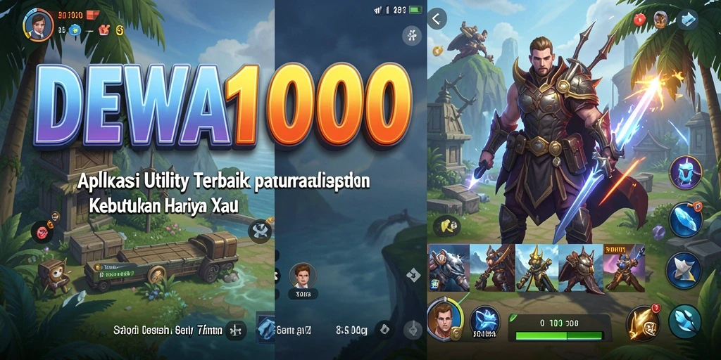Tampilan utama DEWA1000 dengan berbagai fitur Utility.