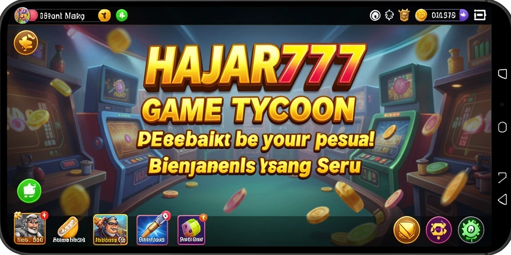 Tampilan gameplay seru dan menarik dari HAJAR777 yang menggambarkan dunia Tycoon.