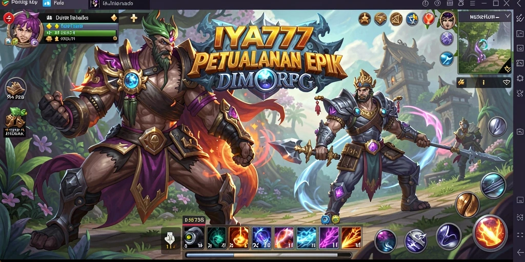 Tampilan gameplay <strong>IYA777</strong> menampilkan petualangan mendebarkan dalam dunia MMORPG.