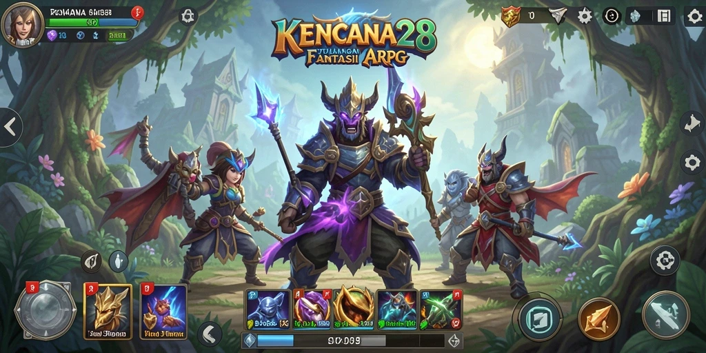 Screenshot gameplay KENCANA28 menampilkan aksi seru dalam pertempuran ARPG.