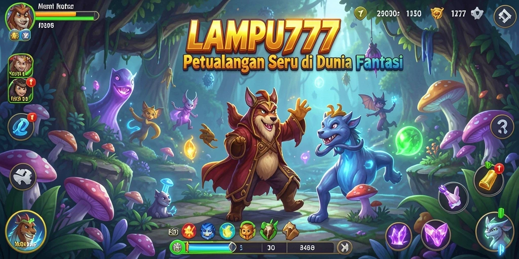 Tangkapan layar gameplay LAMPU777 dengan aksi petualangan yang mendebarkan.