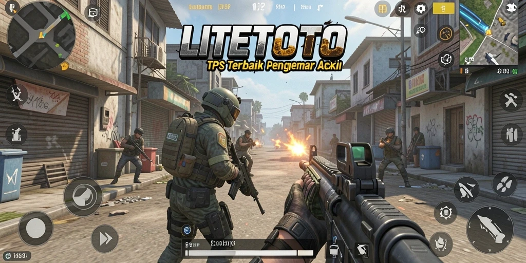 Tampilan gameplay TPS LITETOTO yang menegangkan dan interaktif.