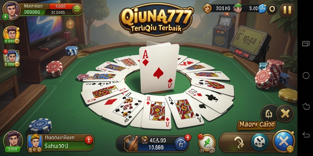Screenshot gameplay QiuQiu yang menarik dan interaktif.