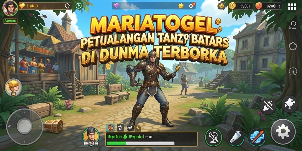 Tampilan gameplay MARIATOGEL menampilkan eksplorasi dunia terbuka yang menakjubkan.