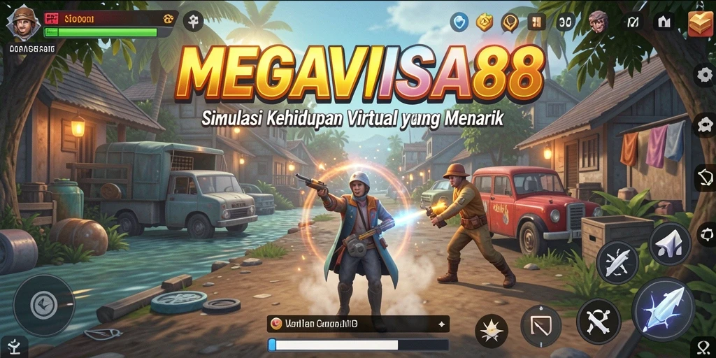 Tampilan gameplay MEGAVISA88 yang menakjubkan dan interaksi karakter yang seru.