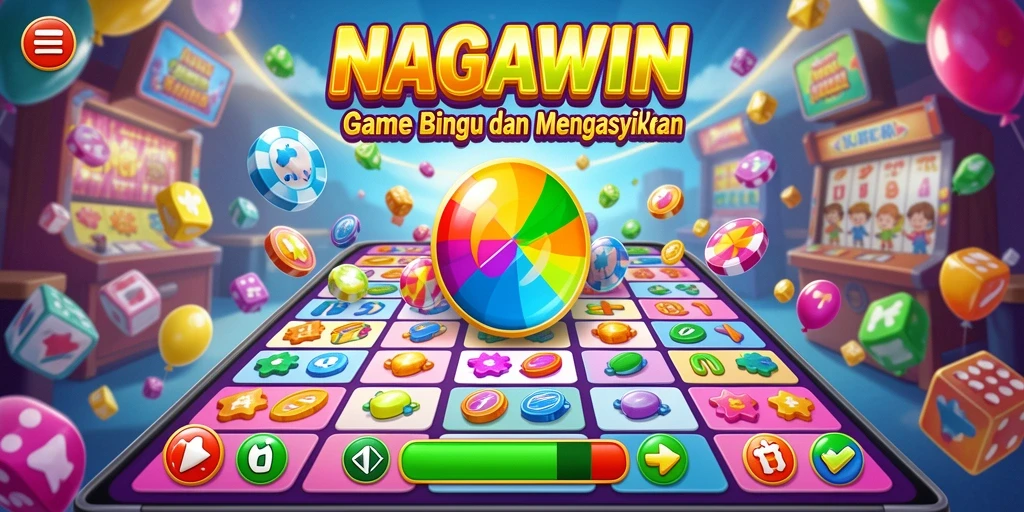Tampilan gameplay seru dalam NAGAWIN yang menampilkan Bingo.
