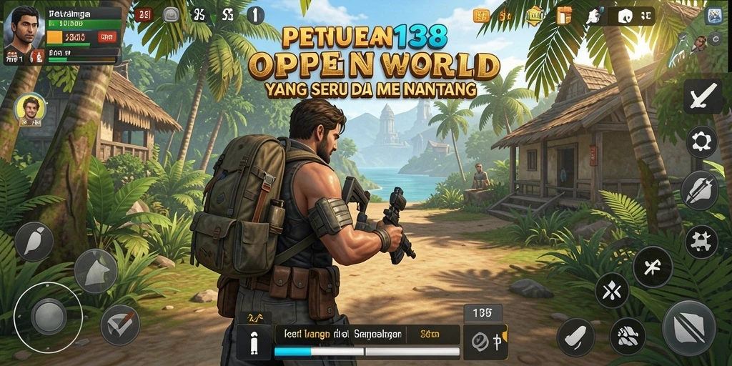 Tangkapan layar gameplay PANEN138 yang menunjukkan keindahan dunia Open World.
