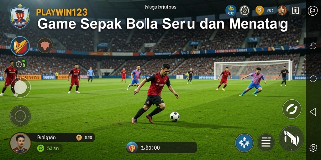 Tampilan gameplay menarik dari <strong>PLAYWIN123</strong> yang menghidupkan suasana lapangan sepak bola.