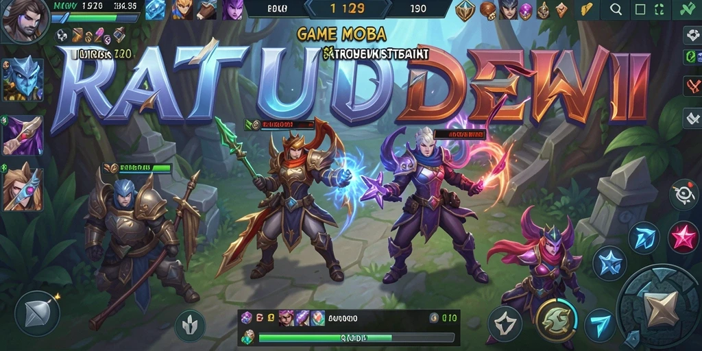 Tampilan gameplay intens dan strategi tim dalam RATUDEWI.