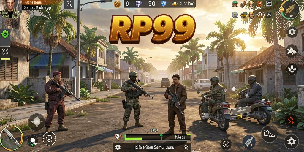 Tampilan gameplay RP99 yang menarik dengan elemen Idle.
