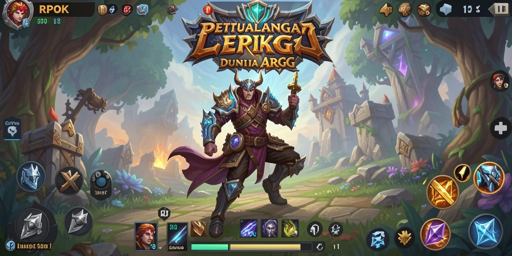 Tampilan gameplay dinamis dari RPOK dengan aksi ARPG yang seru.