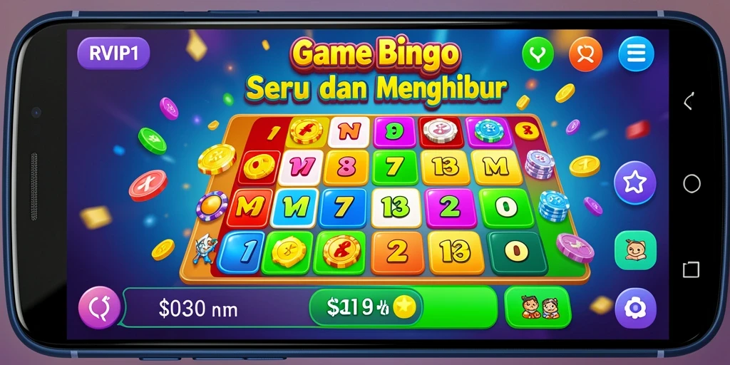 Tampilan menarik dari gameplay Bingo di RVIP1.