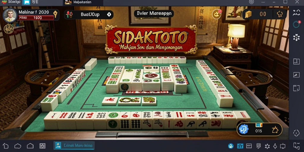 Screenshot utama SIDAKTOTO menampilkan permainan Mahjong yang seru.