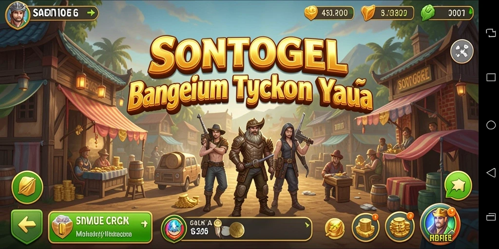 Screenshot gameplay menunjukkan strategi membangun bisnis di SONTOGEL.