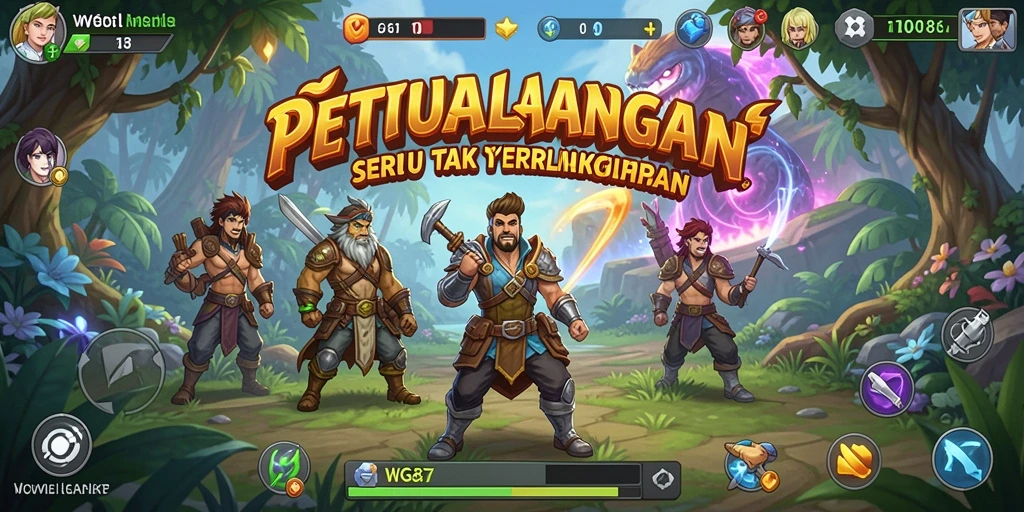 Tampilan gameplay seru WG87 yang mengunakan elemen petualangan.